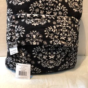 Vera Bradley Chandelier Noir Fleece Travel Blanket